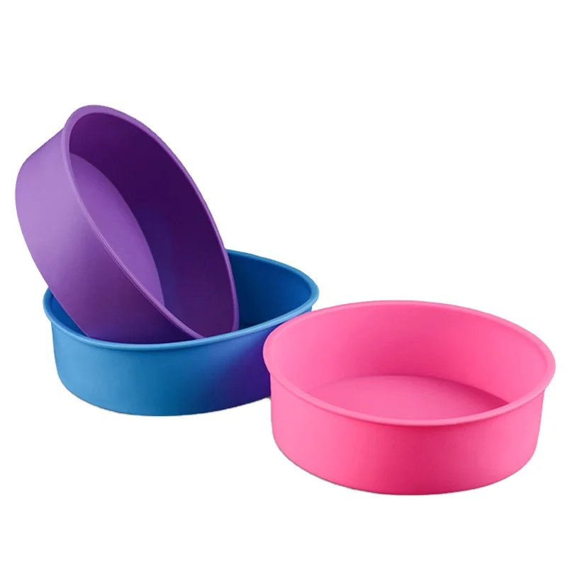 Пищевая круглая сковорода Bpa бесплатная форма для торта силиконовая пищевая форма для украшения торта Формы для выпечки