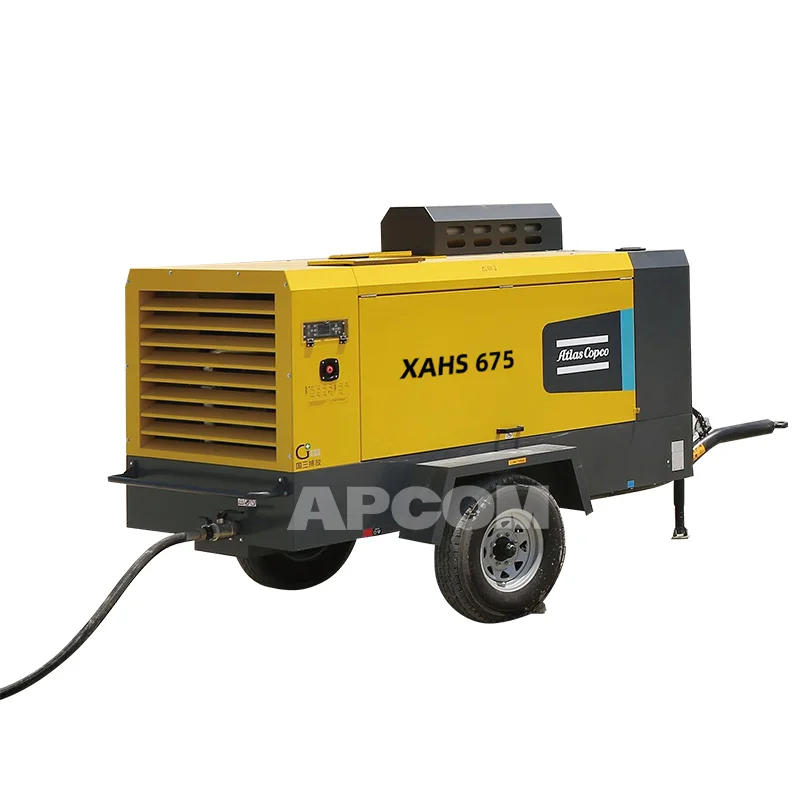 185 - 385 cfm 10m3 / min screw  portable engine diesel air compressor