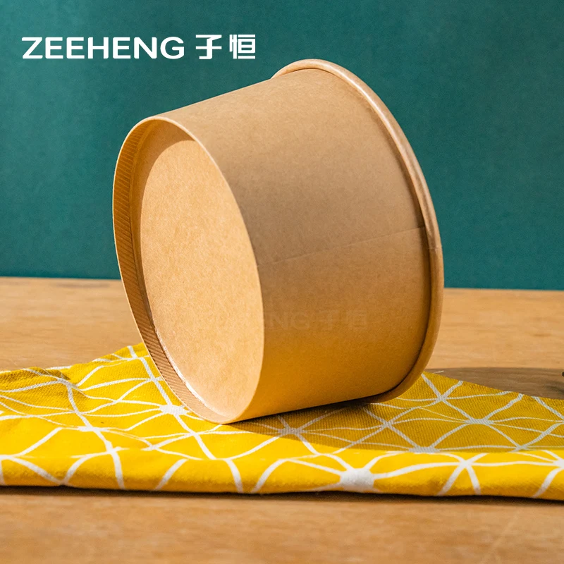 Manufacturer directly sale paper boxes kraft bowl 1100ml paper boxes to go