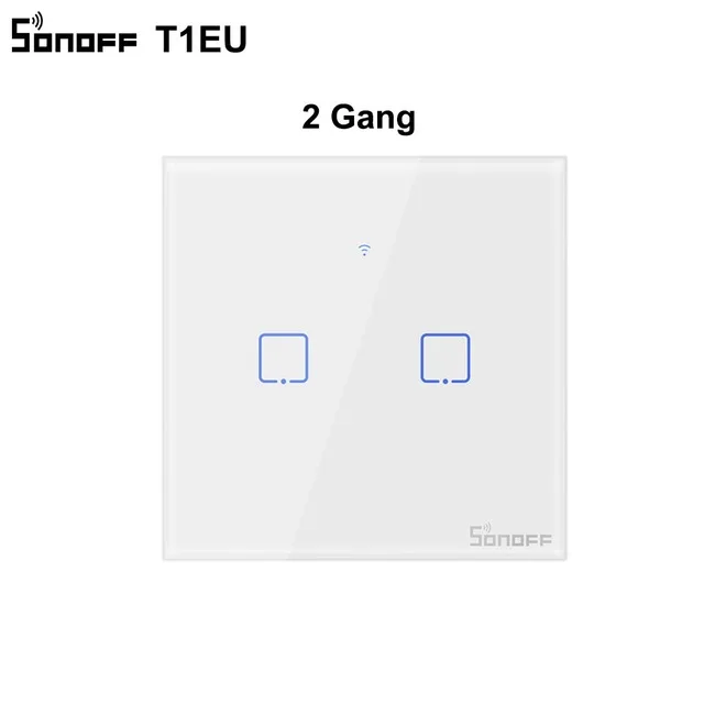  Интеллектуальный выключатель света Sonoff TX T1 ЕС 1 2 3 Gang Wi-Fi/433/RF переключатель модуль автоматизации 