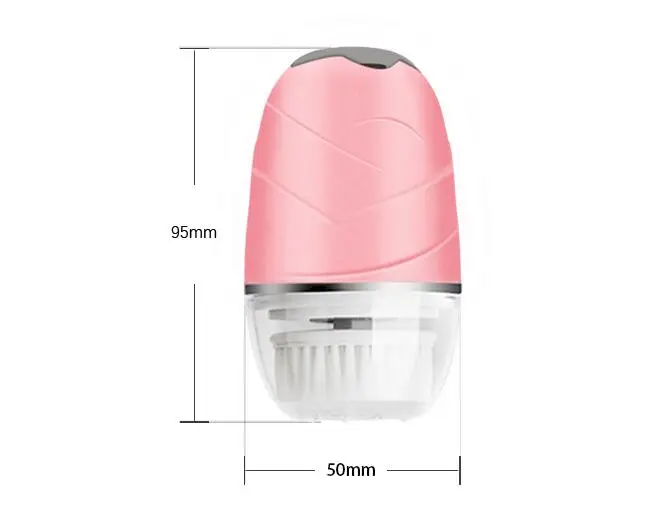 
USB Electric Sonic Face Brush 360 Degree Rotation Deep Pore Cleaner Waterproof Face Massage Rechargeable Facial Cleansing Brush 