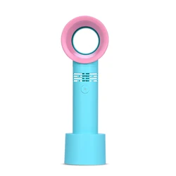 Hot selling portable bladeless cooling fan handheld desktop fan outdoor travel USB rechargeable radiator fan