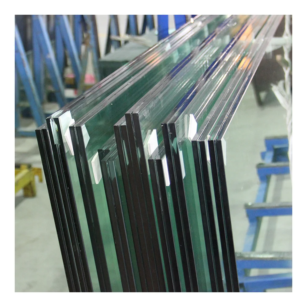 laminated glass blue grey green color tinted tempered glass with sgp pvb film colorful home decor railings glass wall