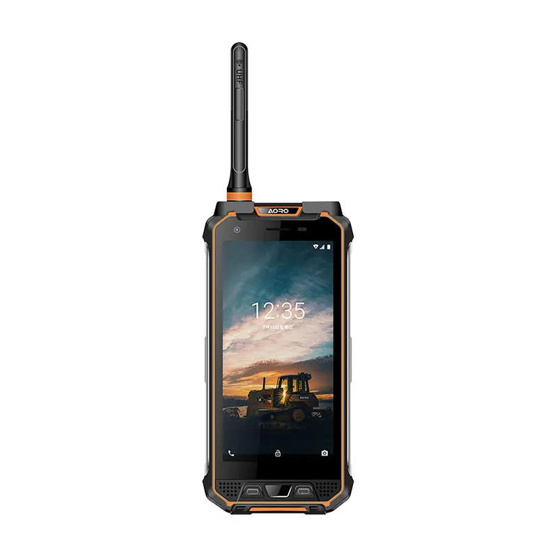 PTT Radio Real PTT/ZELLO  W3 4 Inch Screen IP68 Waterproof Rugged Smartphone 4G LTE Dual Band UHF Walkie Talkie