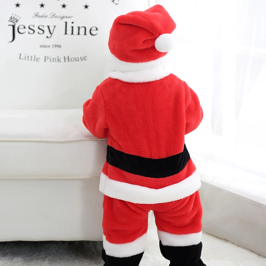 TONWHAR Christmas Gift Santa Claus Onesie Jumpsuit Boys Girls Romper kids halloween costume