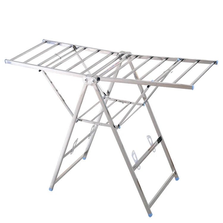 Cheap Price Outdoor Cloth Racks Metal Clothing Hangers Foldable Stainless Steel Clothes Drying Racks