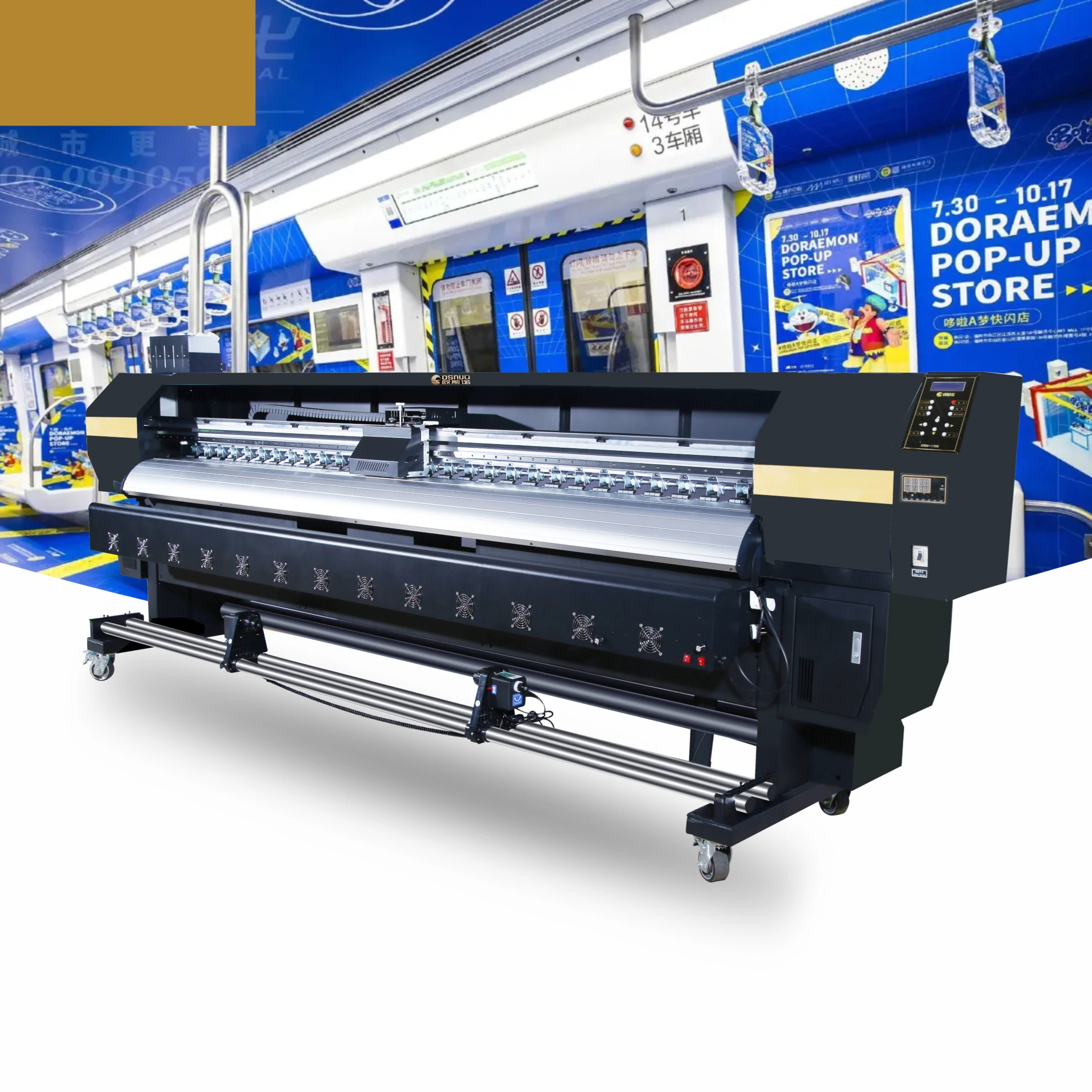 OSNUO Wide Format Printer 1.6 m printing machine i3200 printer for Vehicle Car Wrap Vinyl advertising banner eco solvent printer