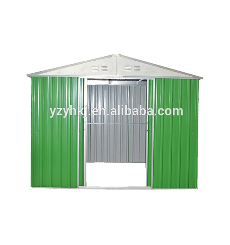  H 8 x 10 FT Apex Roof Outdoor Garden Shed With Sliding