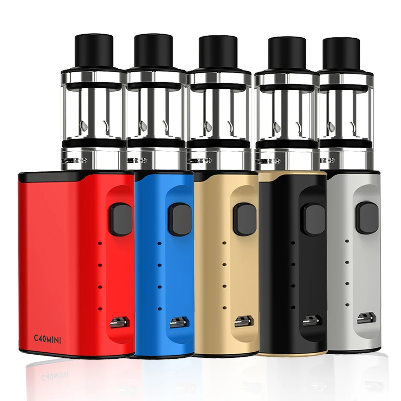 
C40 Mini Vape Pen Kit With 2.0ML Top Refilling Vape Cartridge Free 40W Vape mod Starter Kit 