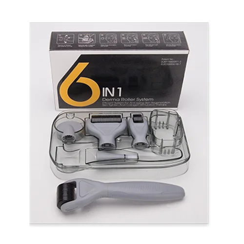 2019 best selling Beauty Equipment 6IN1 derma roller 0.5mm derma roller system