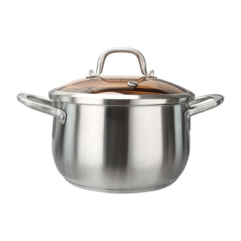 2022 Cookware Sets Kitchen Commercial Stainless Steel Heavy Duty Soup Stock Pot & Stock Pots