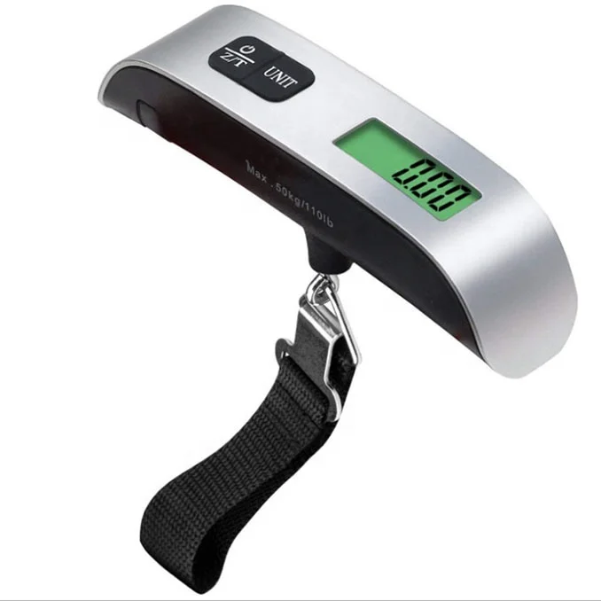 Hanging Blue Backlight Mini Weighing Luggage Scale Digital Luggage Scale 50kg