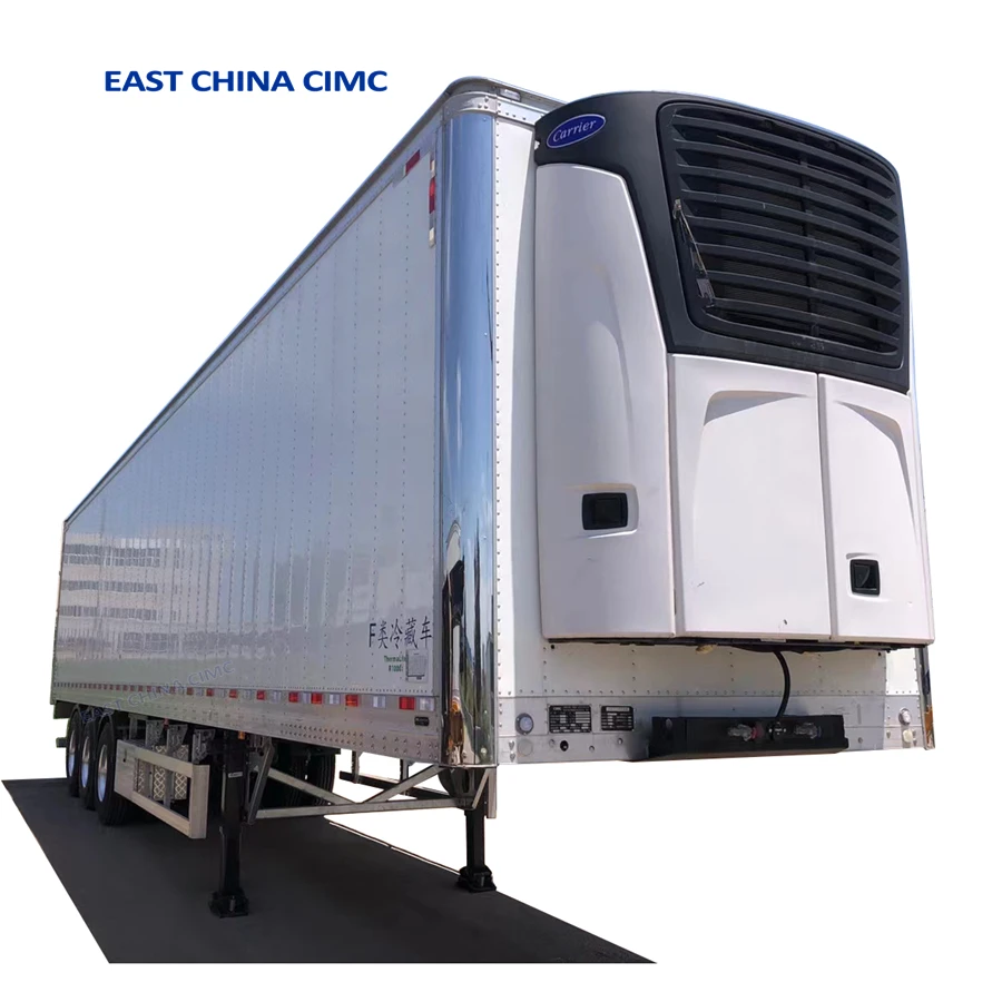 New 40ft 45ft 48ft Freezer Truck Trailer For Perishable Goods Transport