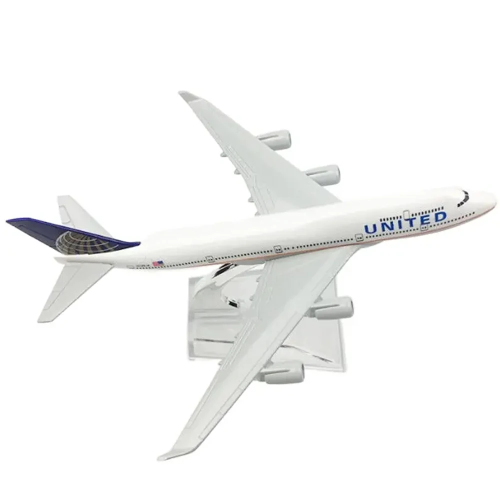 US Boeing 747 Airplane Model Diecast Toy 1:400 For Collectible Kids Gift Small Aircraft Models For Boys Alloy Diecast Toys