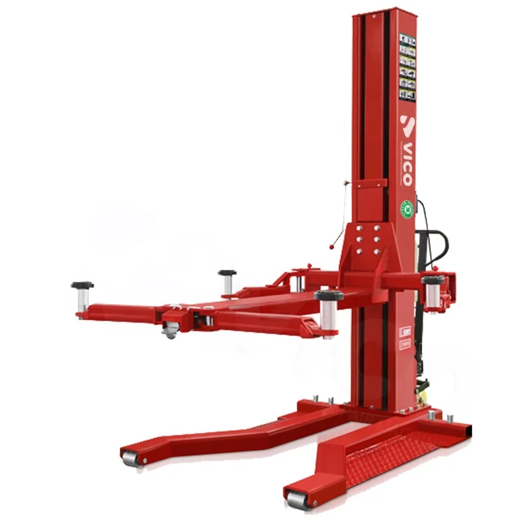 Vico Mobile Single Post Lift Car Repair Equipment Hydraulic Parking Lift #V-LZD-A-1527