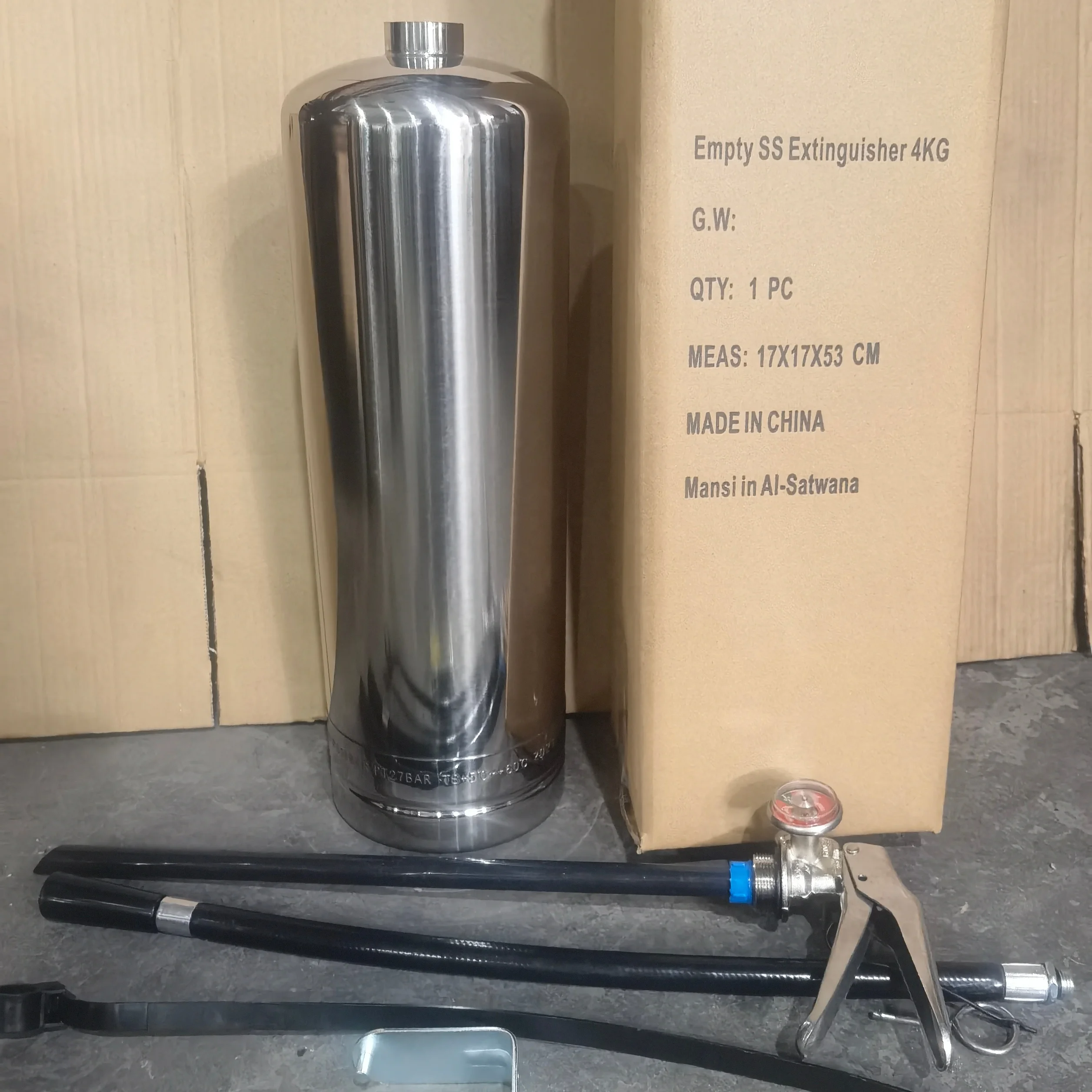 Stainless steel SUS 304 Fire Extinguisher 4kg 6kg 12kg ,Powder ,Water ,Foam extinguishers