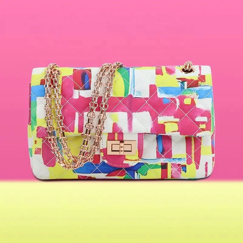 INS Hot Luxury PU Leather Waterproof Travel Crossbody Messenger Bag for Girls