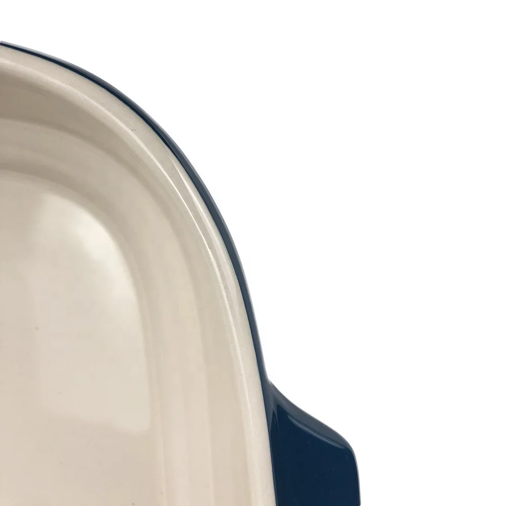 Square Microwave Bakeware Ceramic Tray Baking Dishes And Pans With Handles