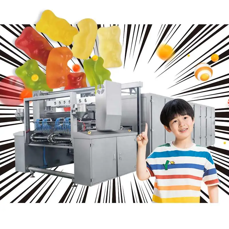 2025 Shanghai QHBAKE Machinery gummy candy and hard candy making machine Jelly depositor machine