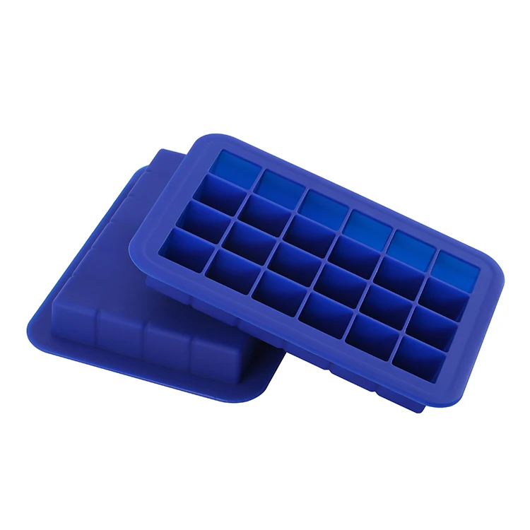 1 дюйм 24 Отверстия поднос для кубиков льда из пищевого силикона домашнего использования