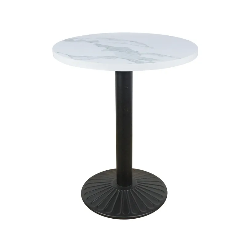 Manufactured Indoor Home Furniture Restaurant Table Modern White Round Dining Table