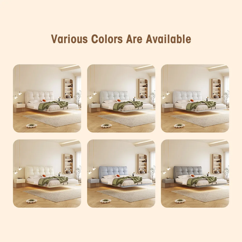 Customize mattress wooden sleep metal bed frame base headboard leather hotel tufted padding hardwood platform upholstered beds