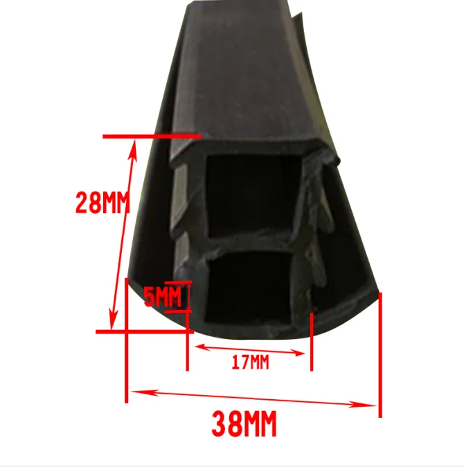 water proof t shape EPDM extrusion PV Rubber Gasket seal solar panel  silicone Sealing Strip PVC extruded waterproof profile