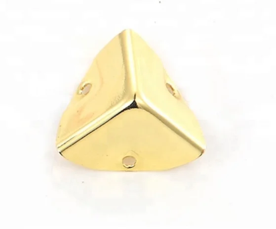 Eco friendly durable brass fan shaped corners for box