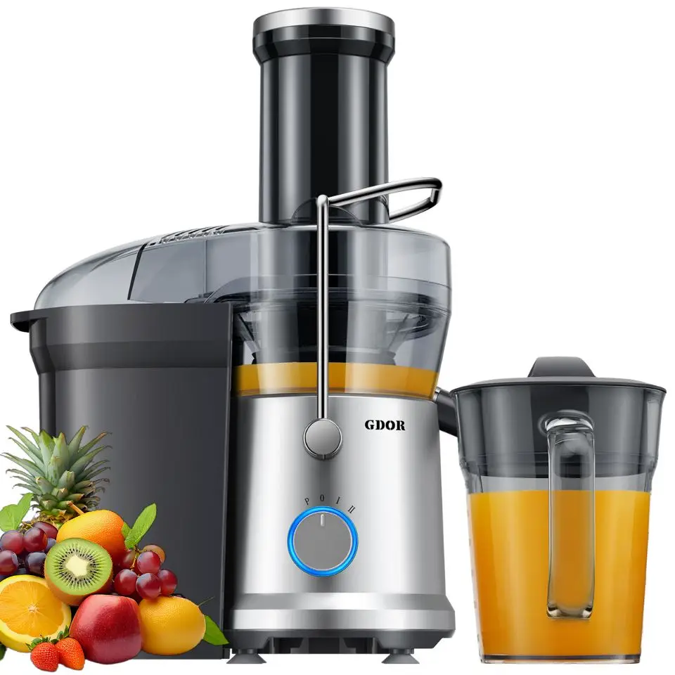3.2 Inch Wide Mouth Juicer Extractor Max Power 1200W for Vegetable and Fruit with 3 Speed Setting Juice Machine
