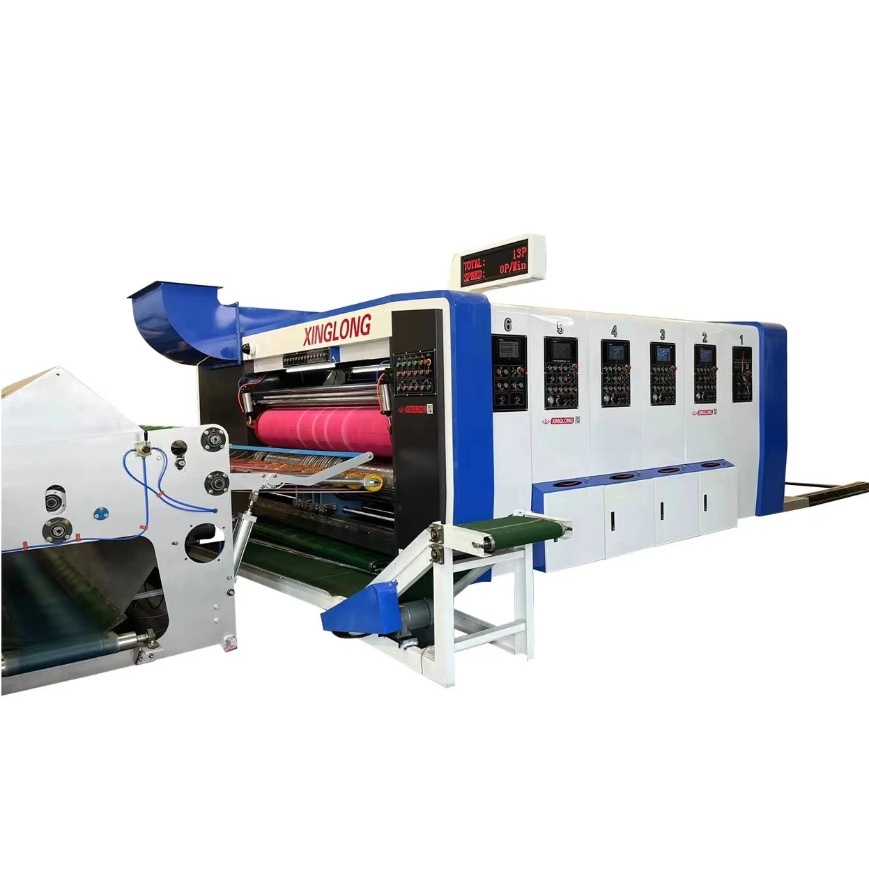 high speed High Definition Full Automatic Vacuum Transfer Flexo Printing Slotting Die Cutting Machine