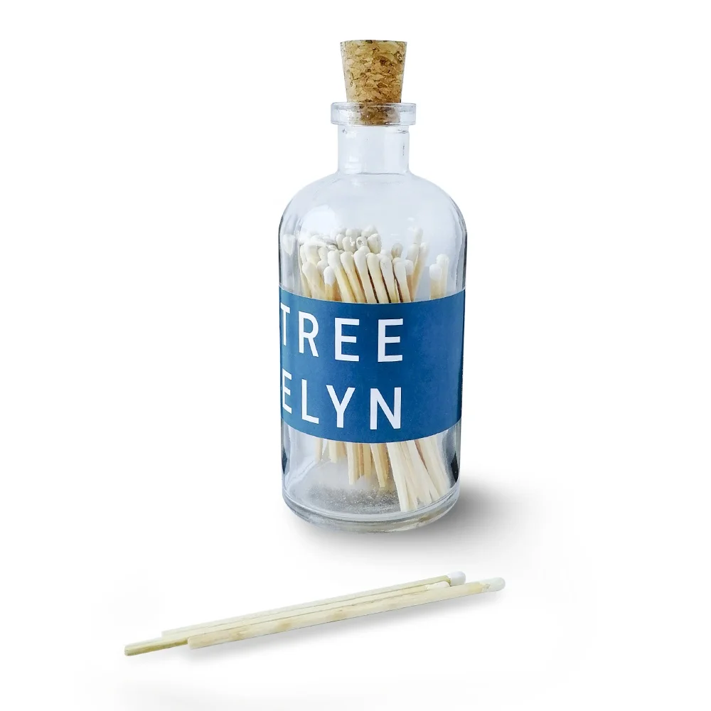 Glass bottle matches wood matches in bulk colored head safety matches