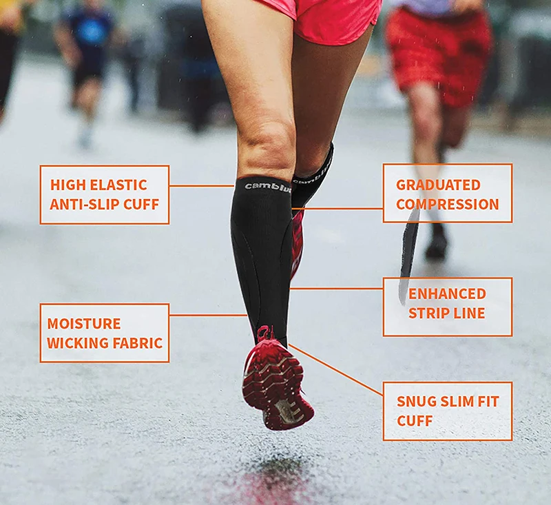 Custom Logo Outdoor Sports Protection Calf Brace Cycling Basketball Protection High Elastic Compression Calf Sleeves