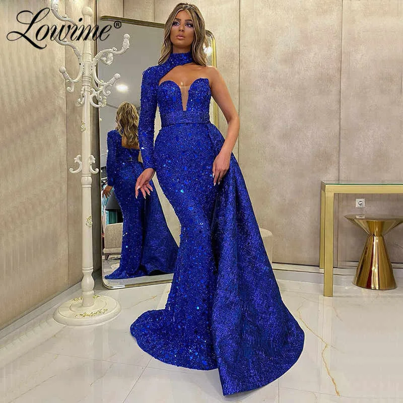 Evening dress 2022 autumn new temperament banquet performance new host long fish tail thin dress