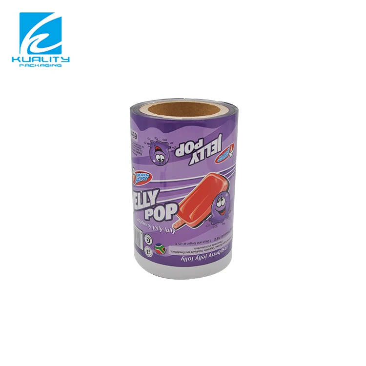 Custom Printing Plastic Ice Candy Ice lolly Ice Cream Popsicle Automatic Packaging Film