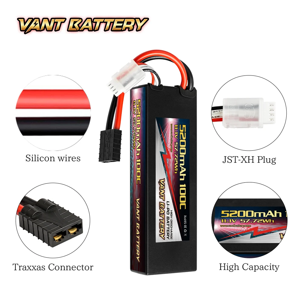  ОО RC Lipo батарея 3S 5200 мАч 100C 11 1 V нагнетания графеновой батареи футляр с traxxx Разъем для автомобиль грузовик