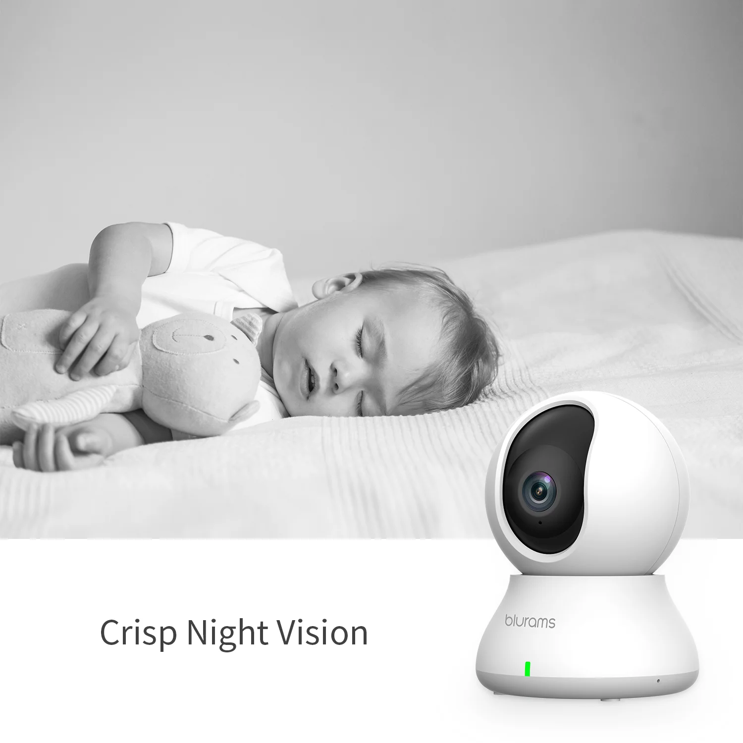 Wireless Home 360 Degree Night Vision WiFi Surveillance Cloud Camera Indoor Security Camera with Motion Detection