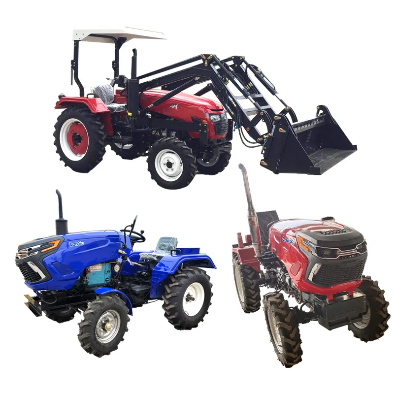 China factory 4wd  farming 20HP small 4x4 diesel tractor 4x4 mini compact tractor walking tractor harvester