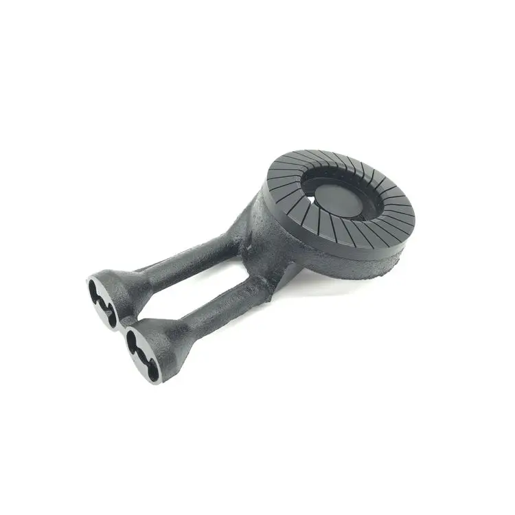 Best seller new model antique silver cooking cast iron table 2 burner gas stove with glass top