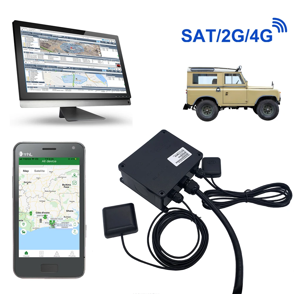 Vessel/Boat position Vehicle GPS satellite tracking devices with Iridium SBD module 9602N and 4G LTE GPRS network