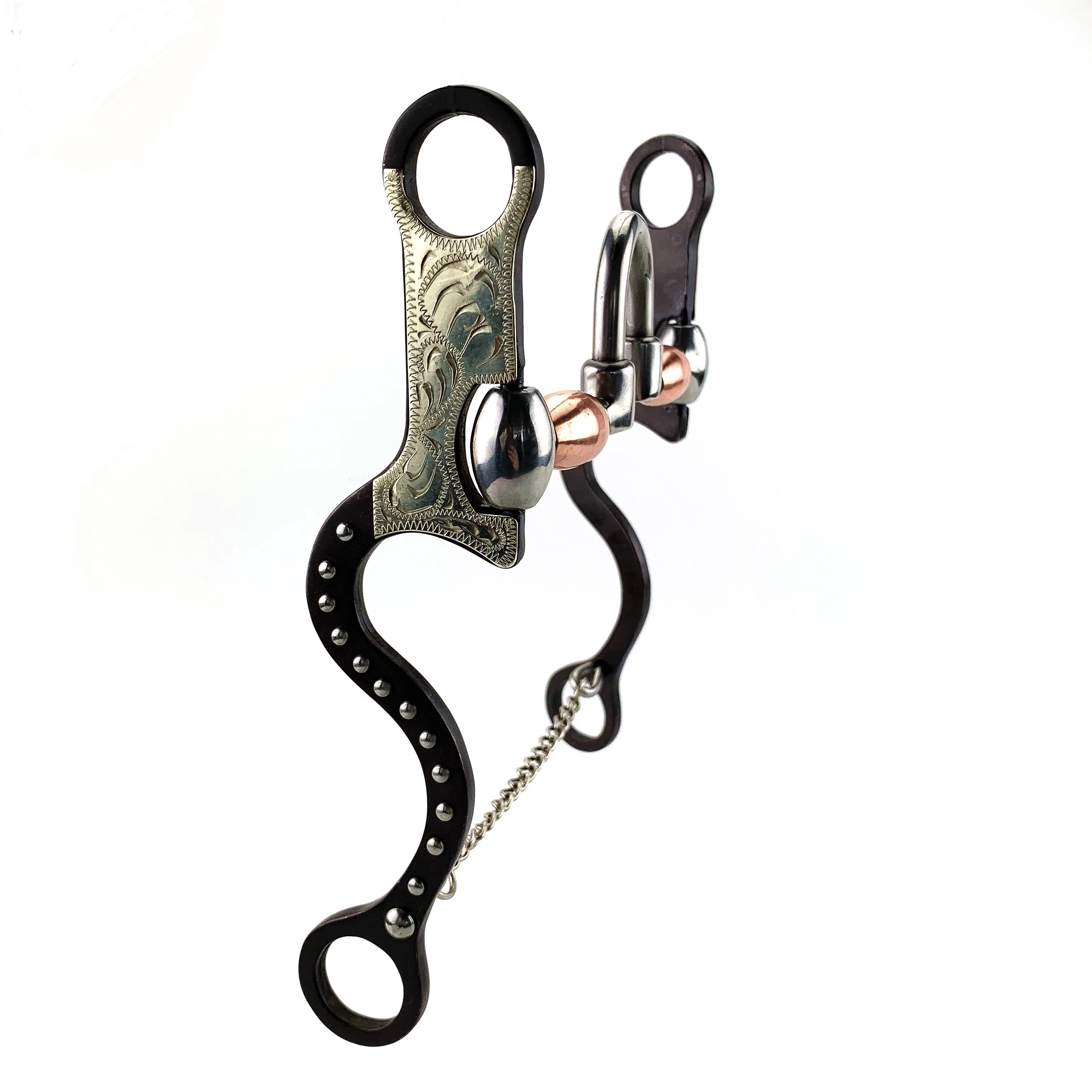 Antique Correction Mouth Bit with Copper Roller On Bars