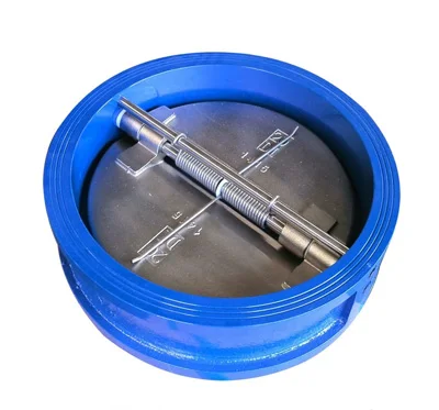 DN50--DN600 GGG50/GGG40 Body  CF8M Disc Double Disc Dual Plate Wafer Check Valve Cast Iron body Epoxy Coated for water Control