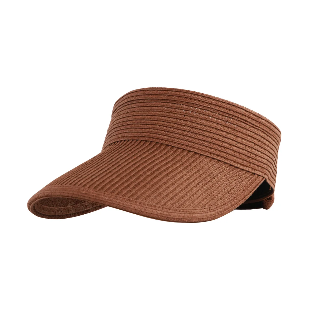 Hot Selling Sun Visor Hats Wide Brim Roll-up Straw Hats Summer Protection Beach Hat