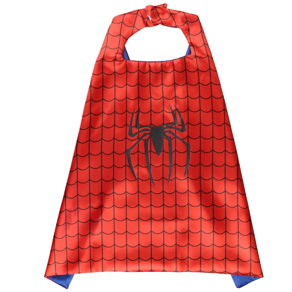 CM208 Custom Children Cosplay Superhero Spider Cape Kids Halloween Party Costume Anime Cape Cloak