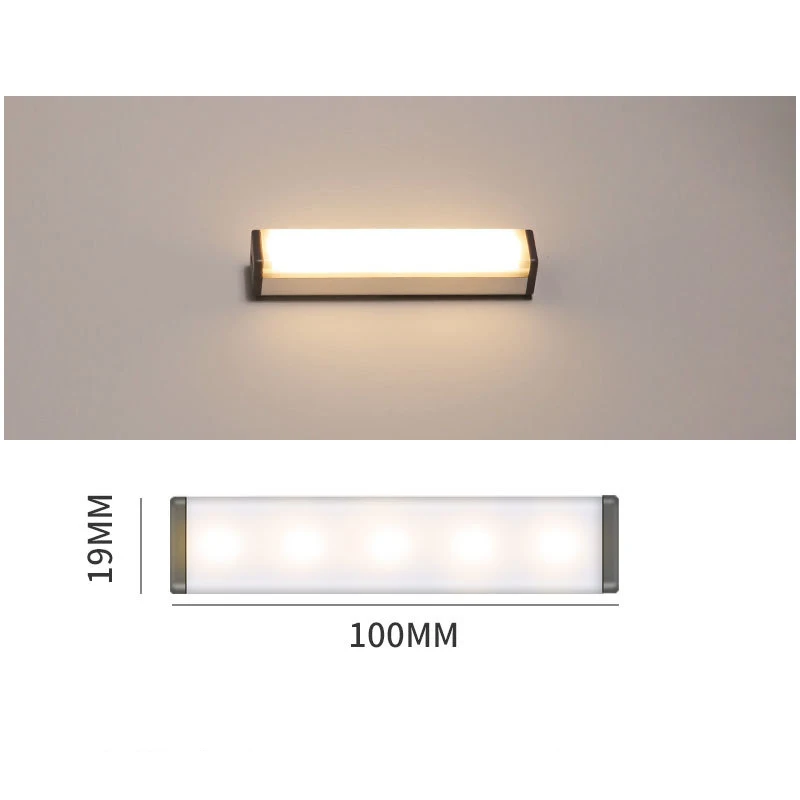 Magnetic Led Motion Sensor Light Strip Usb Rechargeable Lighting For Wardrobes Closet Stairs