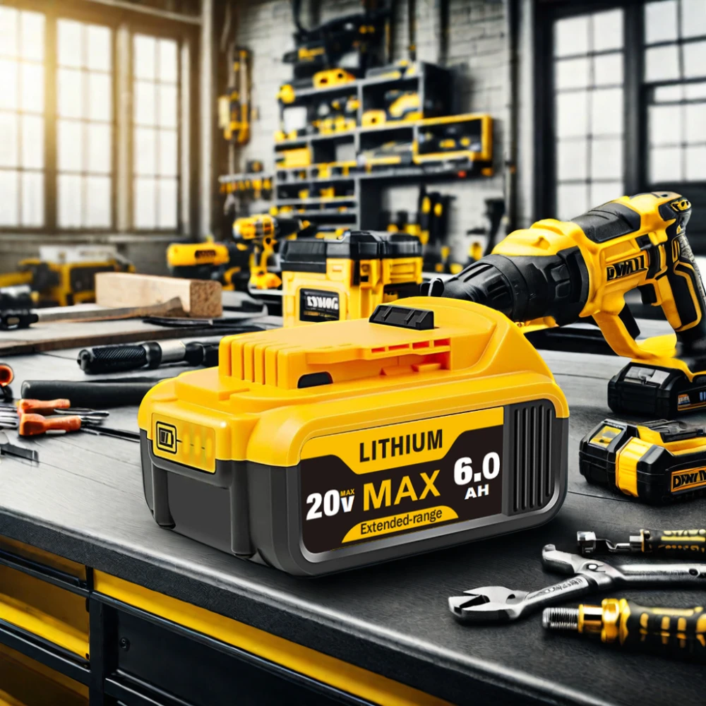 Аккумуляторная аккумуляторная батарея для Dewalt 18 В 20 5.0Ah 6.0Ah 8.0Ah 9.0Ah 12Ah DCB200 DCB204 DCB180