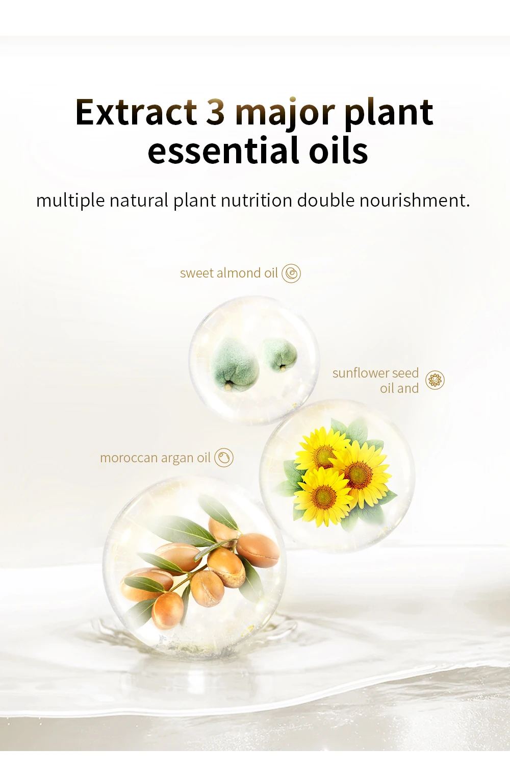 Moroccan argan oil anti frizz and damage hair serum silky products 30ml