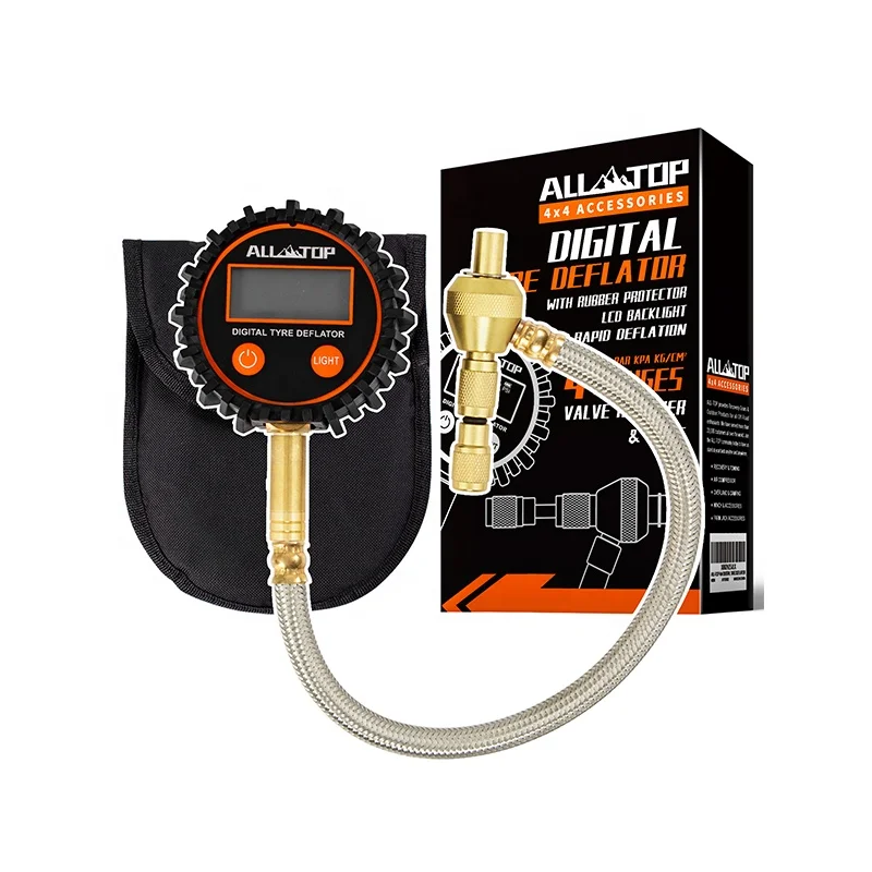 Professional  off-road vehicle 0-200 PSI Inflator Tire Pressure Dial Gauge