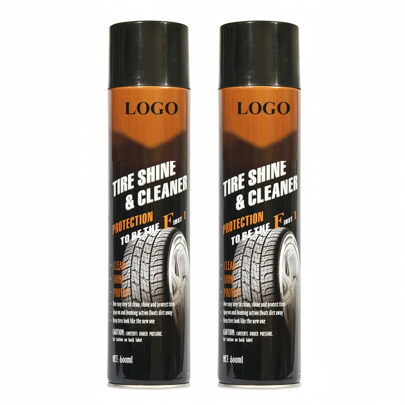 hot sell polished tires spray tire shine custom polish coating shine foam high tire polish