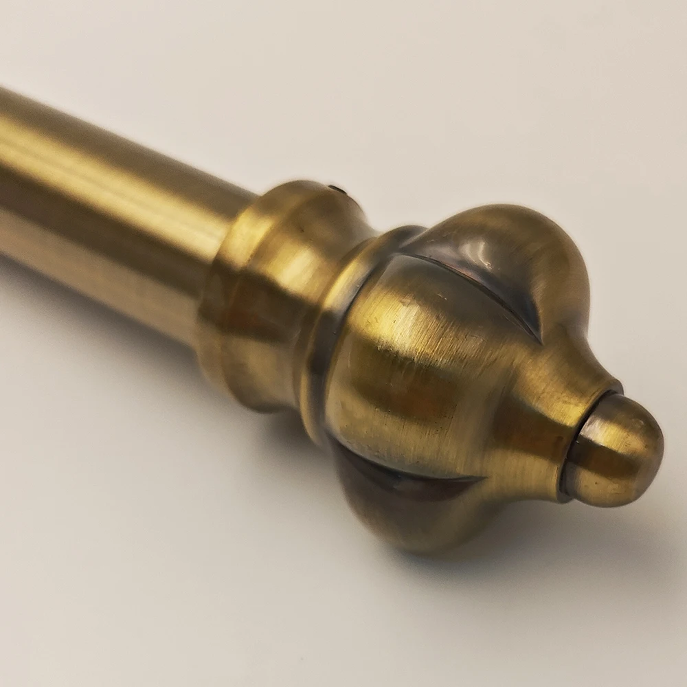 High Quality 3m Long Metal Curtain Rods and Finials German Market Hot Sale