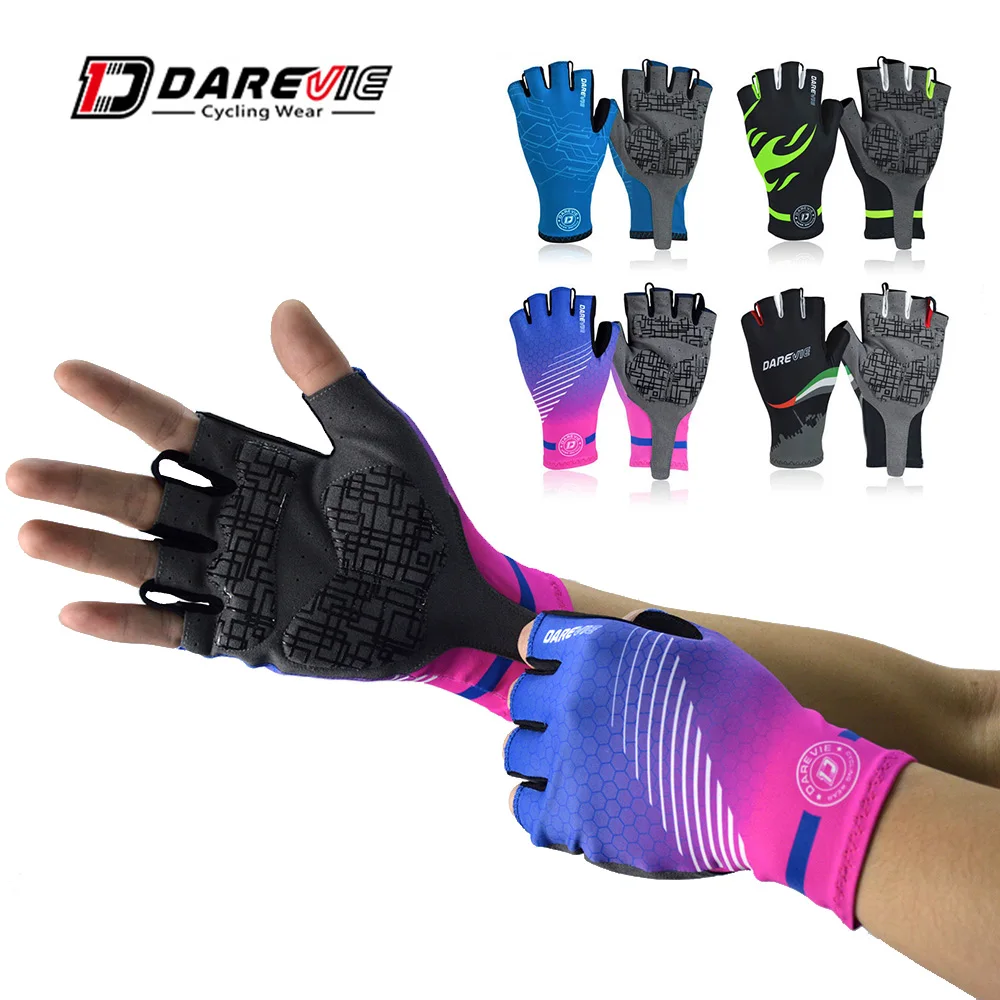 Guantes De Ciclismo Mountain Bicycle De Gym Medio Dedo Gants De Fitness Gloves for Workout Accessories Custom Logo Blue Belt